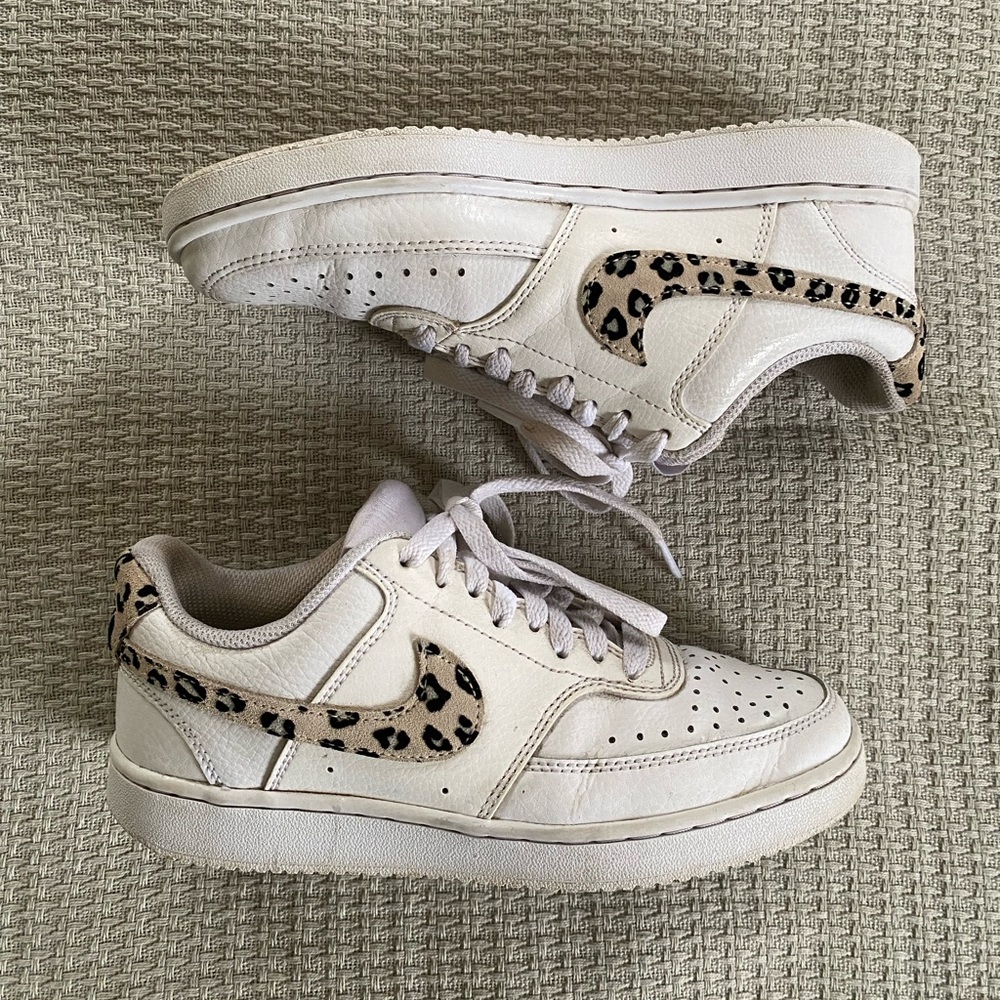 Leopard White Nike Sneakers